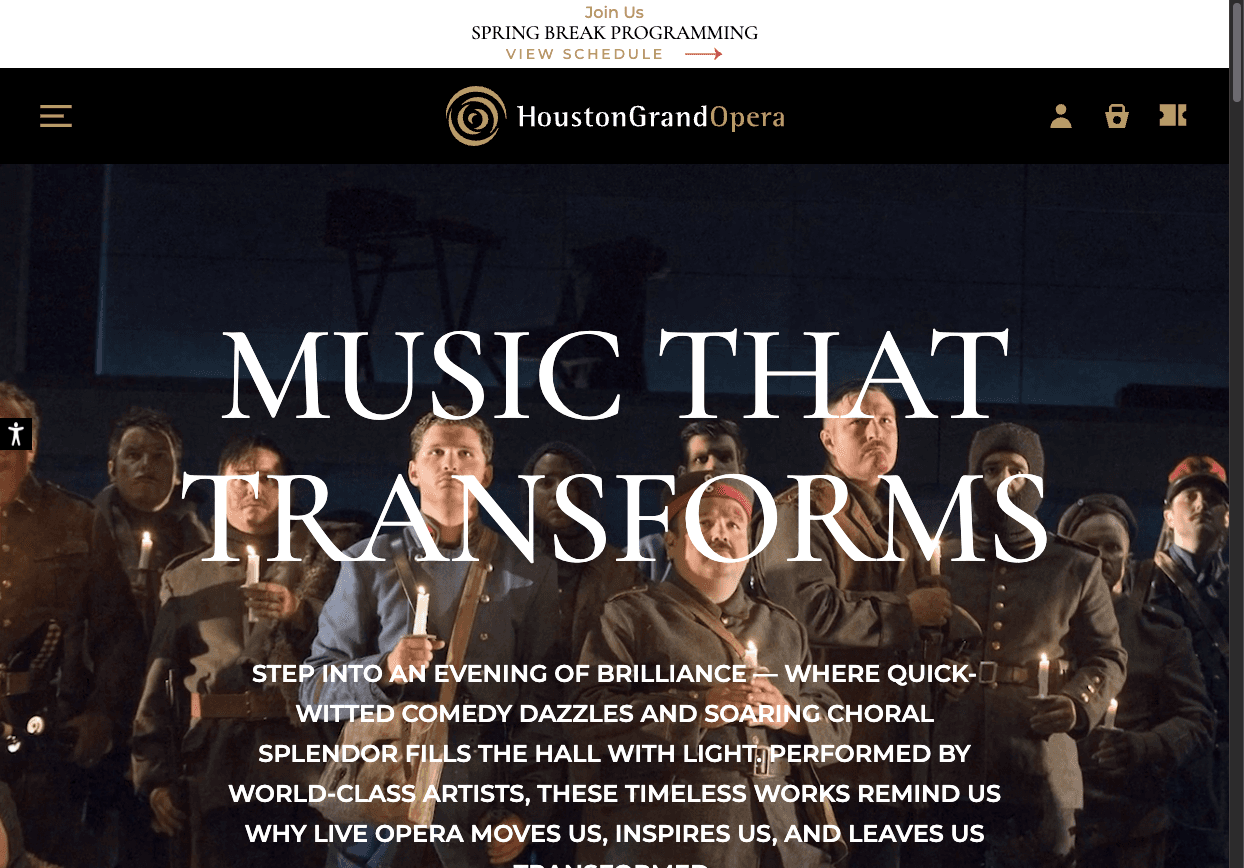 HGO website screenshot