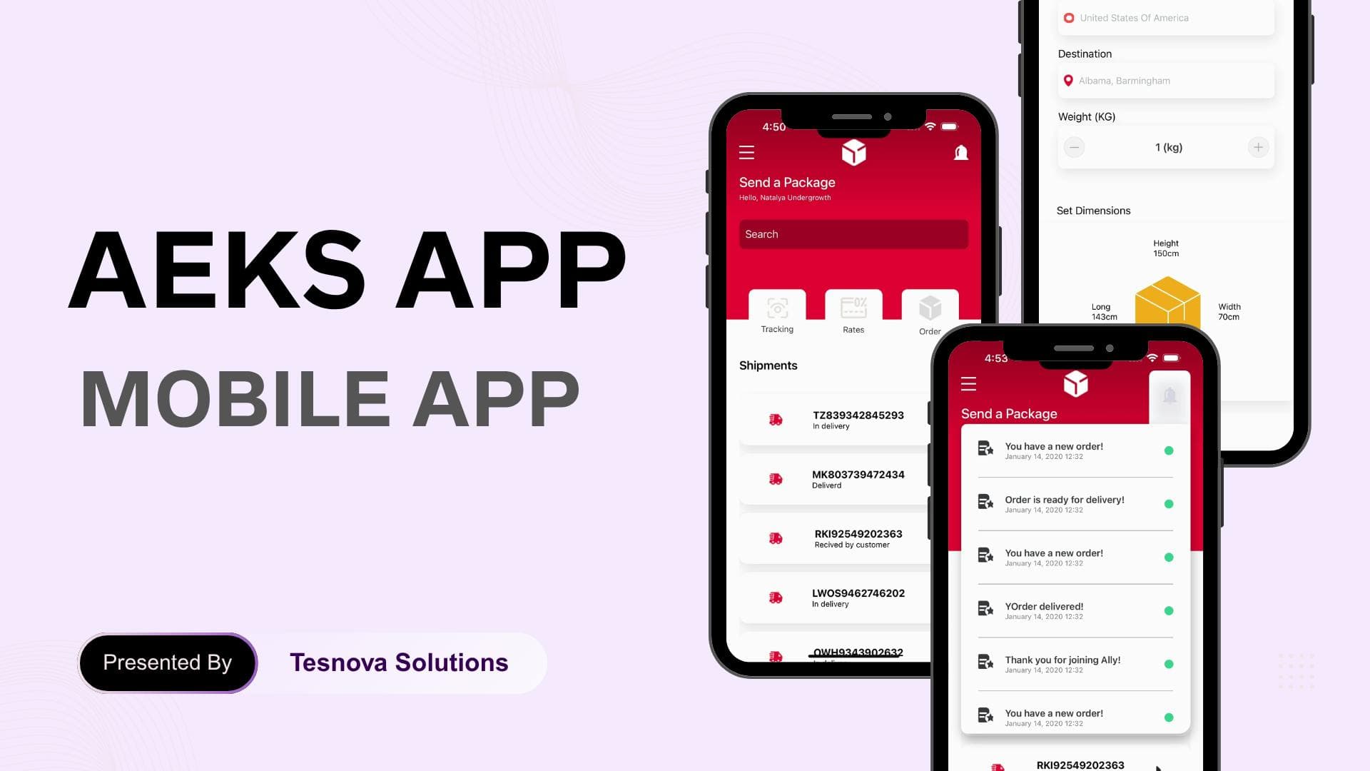 Aeks - Parcel Tracking App